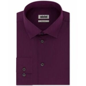 Unlisted Men's Dress Shirt Regular Fit Raspberry Button up, Size 15 32/33, NWT